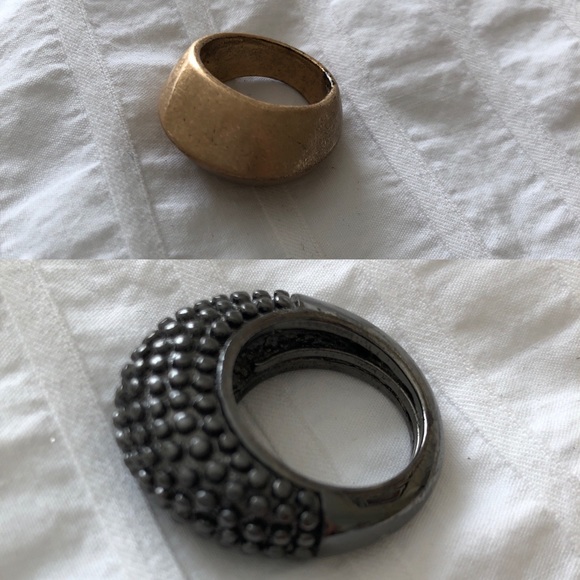 Statement ring bundle (2) varied sizes - Picture 1 of 10